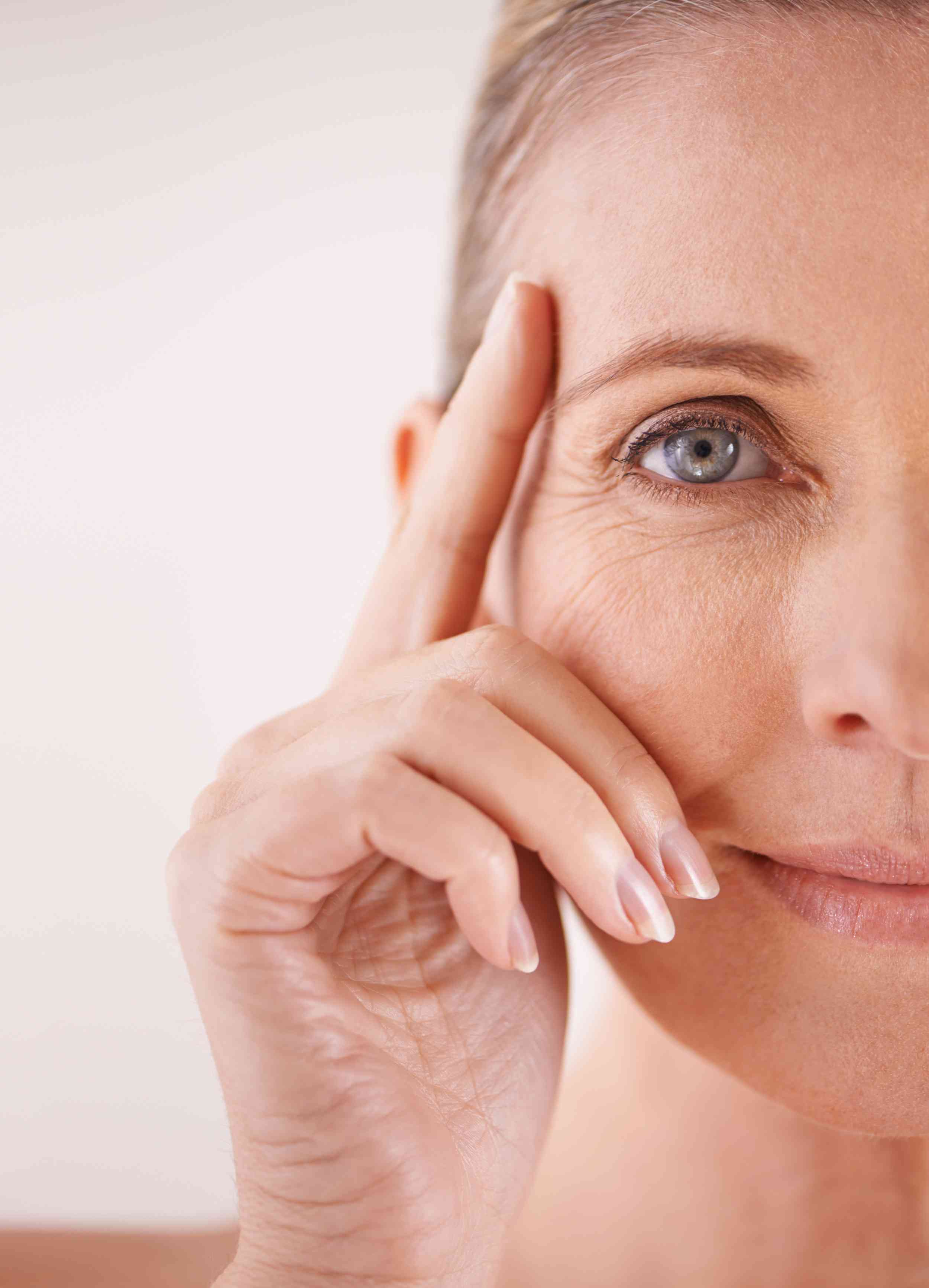 Glowing rejuvenated skin after treatment