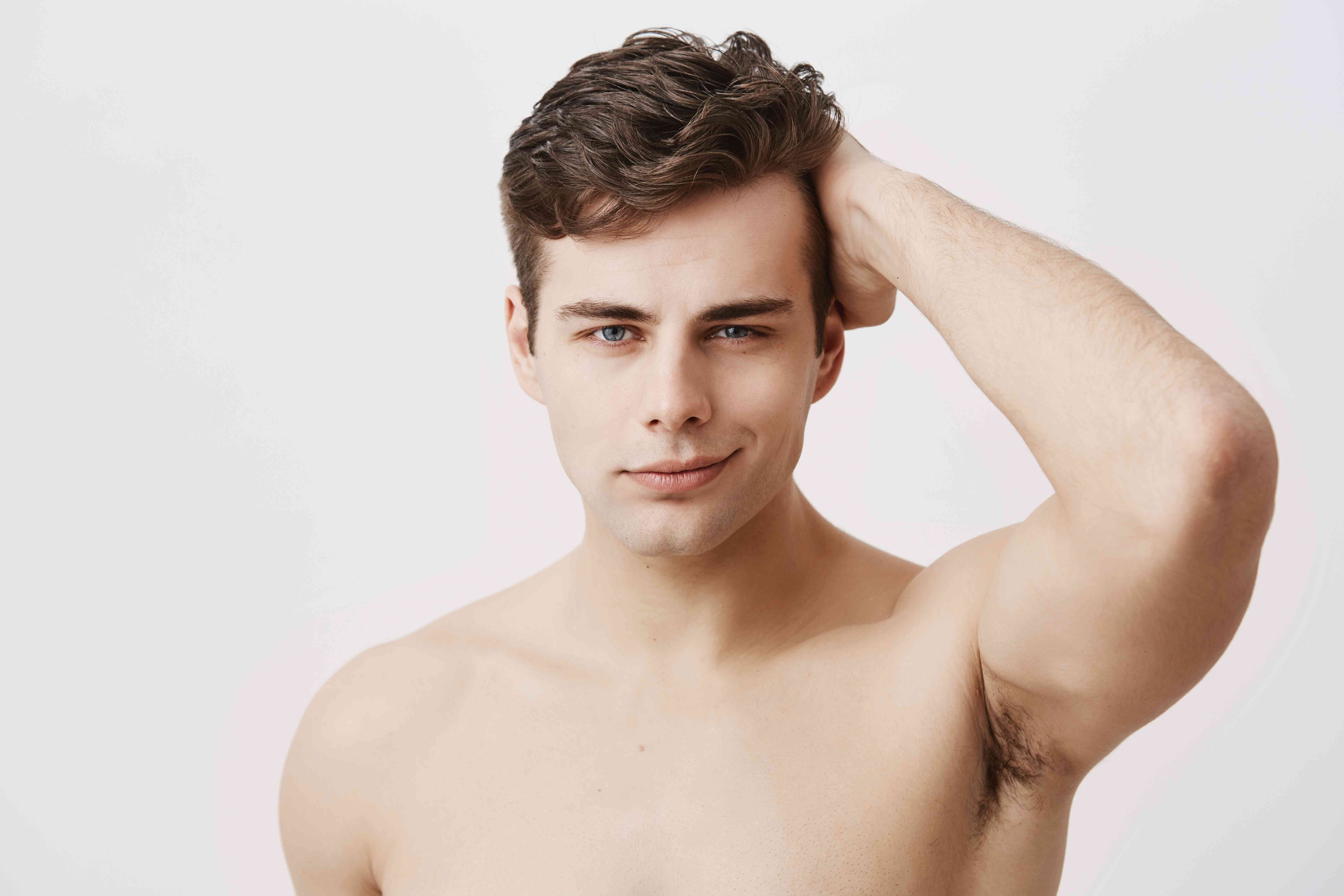 Thick hair growth on back and arms