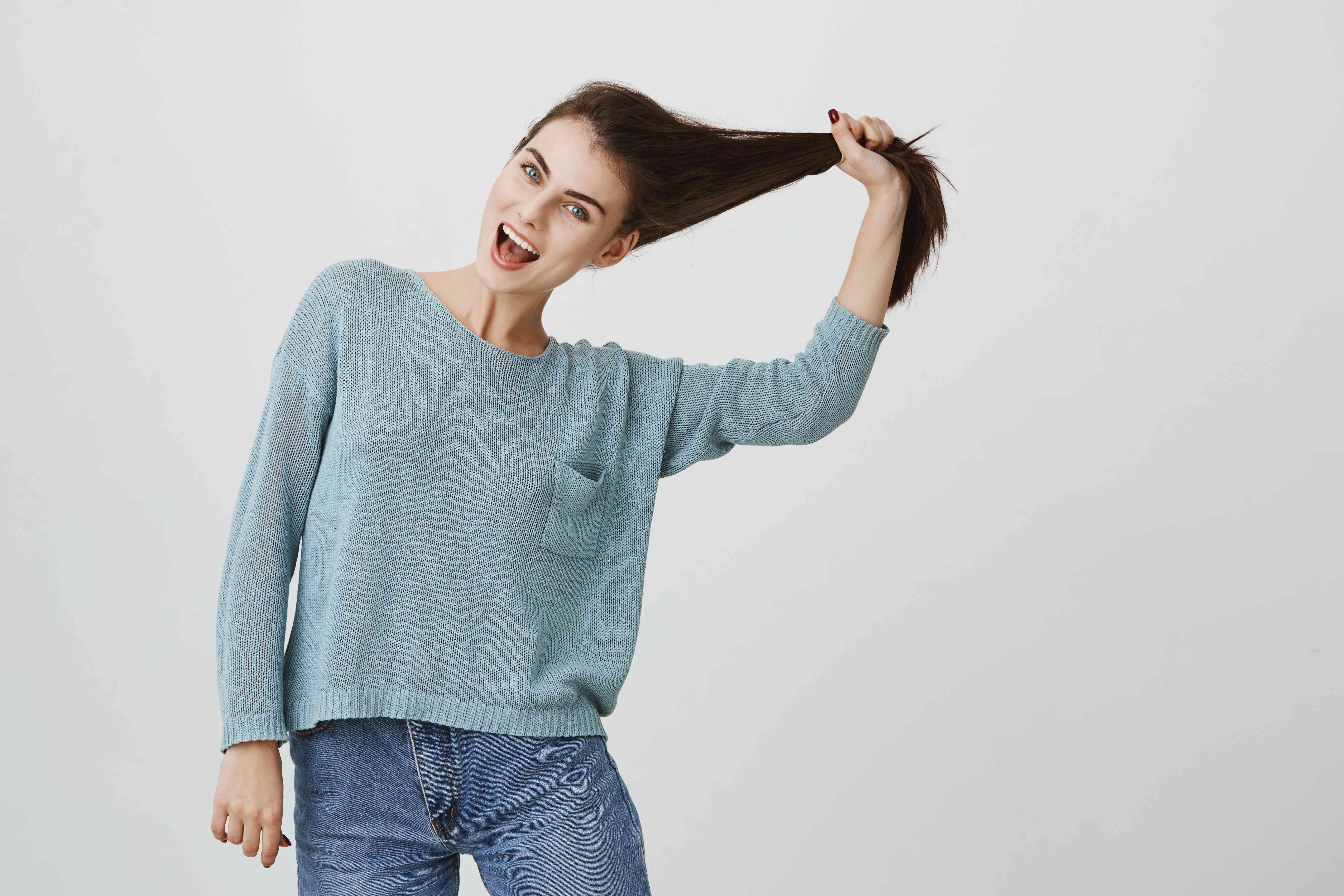 Damaged and brittle hair