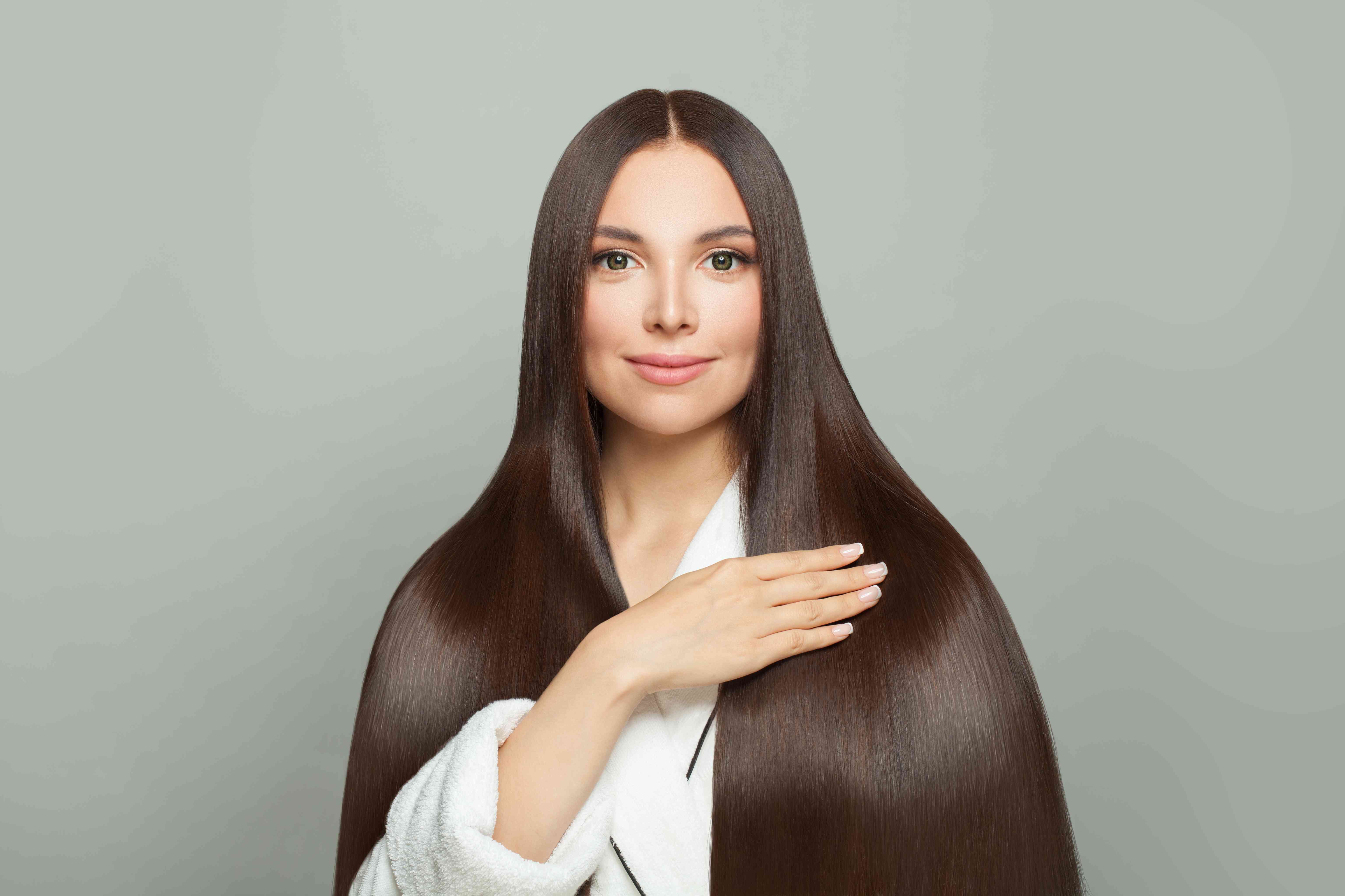 Before and after hair treatment