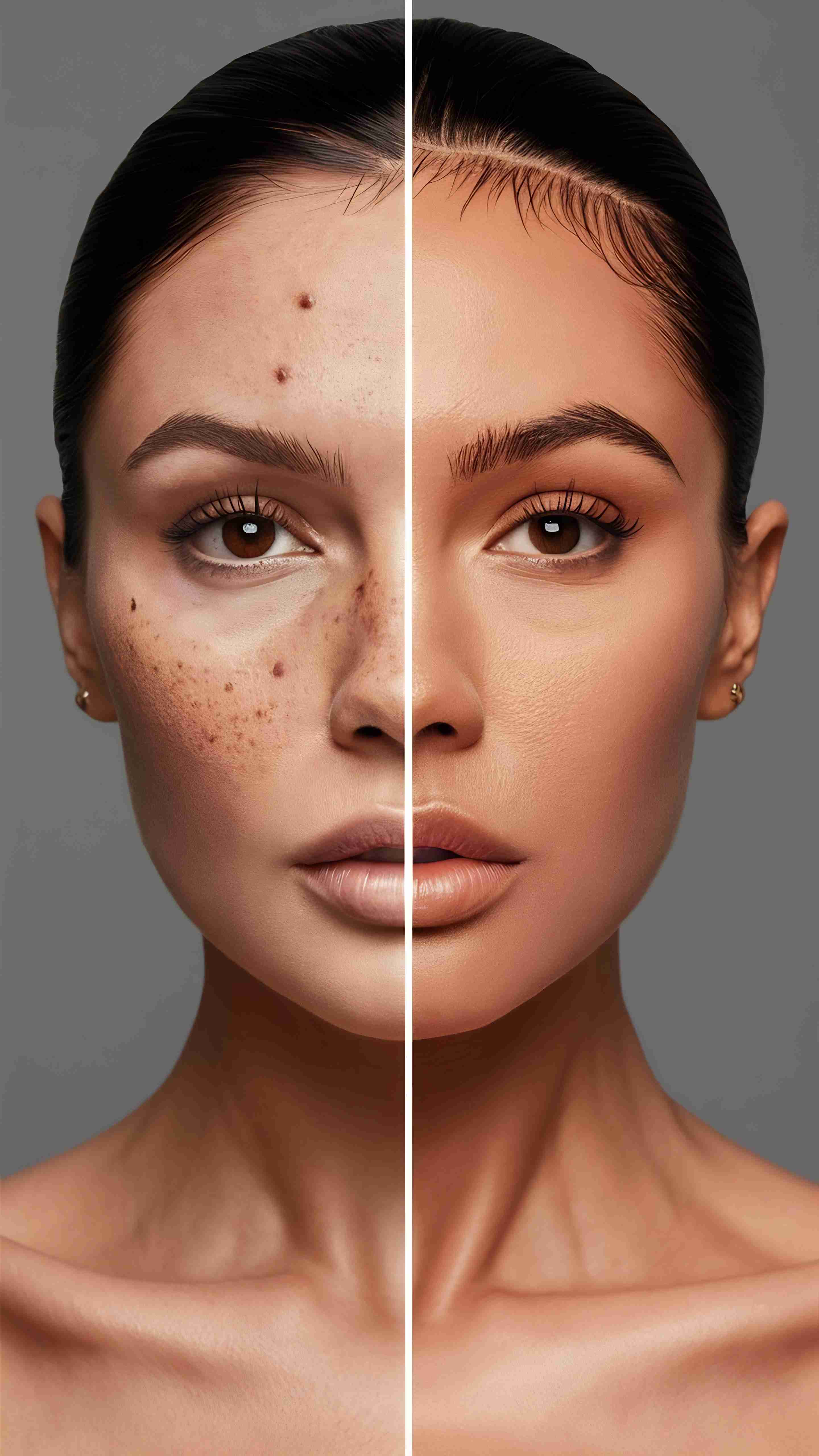 Pigmentation on forehead and cheeks