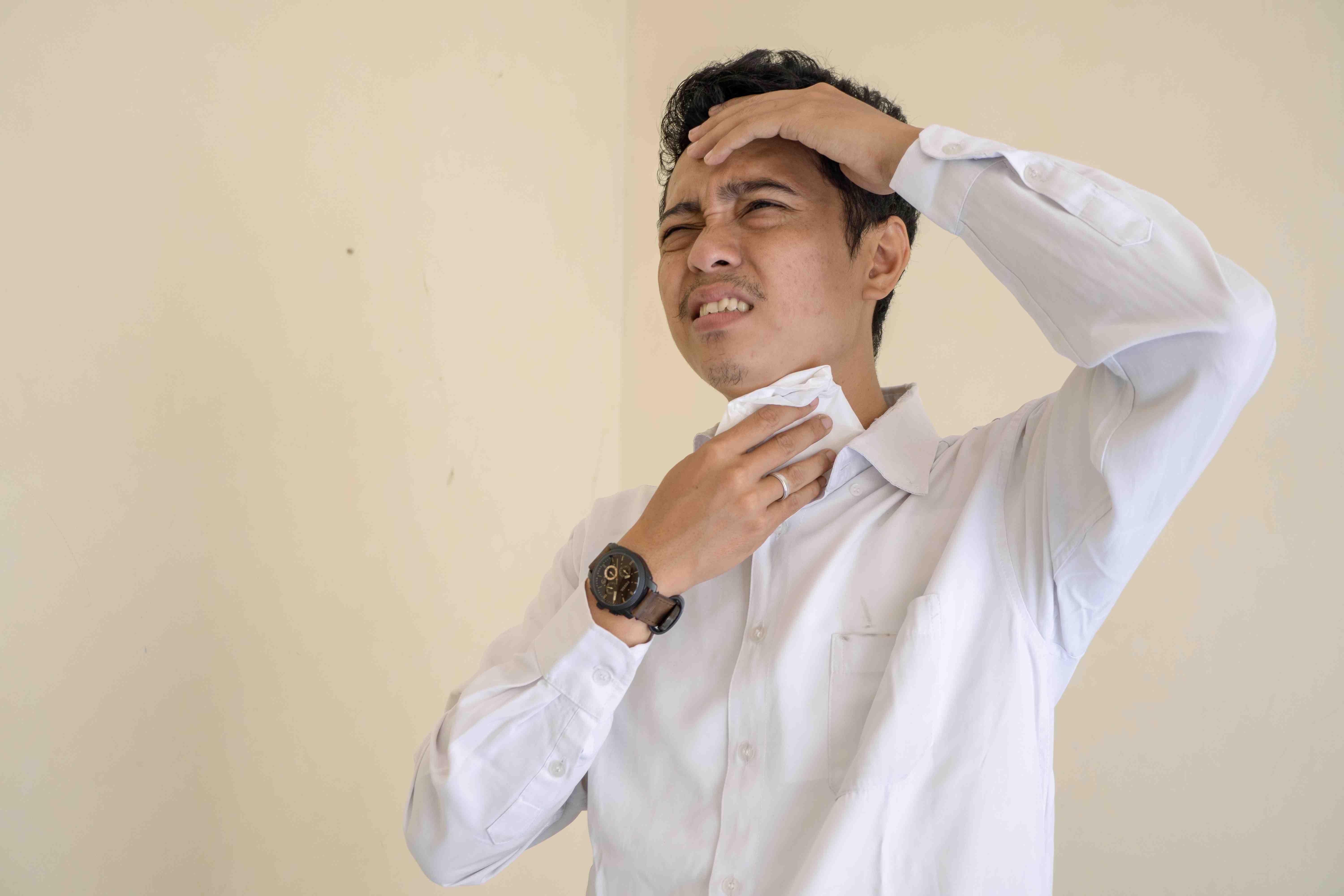 Sweat-free and confident young man